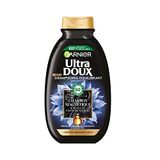 Garnier Ultra Doux hydraterende shampoo & balancer met magnetische kool & Nigella-bloesem – normaal haar met korrels – 250 ml