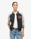 Superdry Femme Bomber en Jersey à Motif College Script Noir Taille: 42
