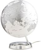 Atmosphere Globe Bright Chrome 30cm diameter kunststof voet engelstalig