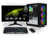 Ankermann Ryzen Gaming Bundle, AMD Ryzen 7 8700F, Nvidia GeForce RTX série 50 12GB, 32GB DDR5 RAM, 1TB NVMe SSD, Windows 11, WLAN, MSI MAG 32 pouces moniteur de jeu incurvé WQHD 180Hz, clavier MSI RGB allemand, souris MSI Forge, Libre Office
