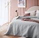 Room99 Leila Gewatteerde Sprei 240x260 cm Jasgrijs