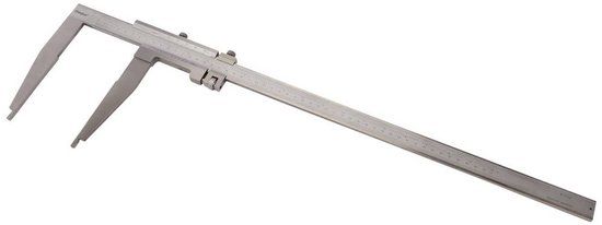 Dasqua 1310-0030, DIN EN 862 Monoblock-schuifmaat met kantbekken en fijnafstelling 300 mm