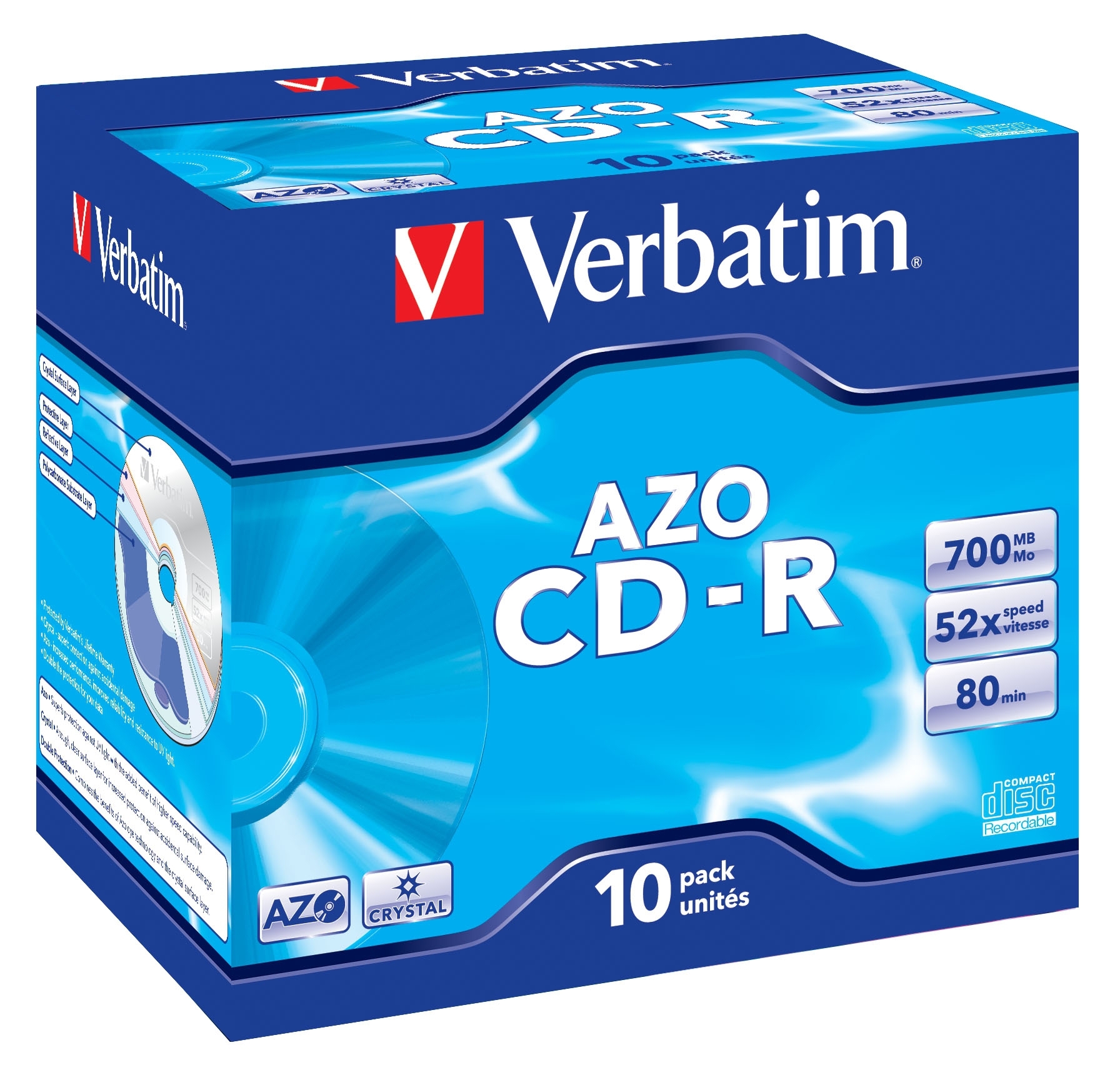 Verbatim CD-R AZO Crystal