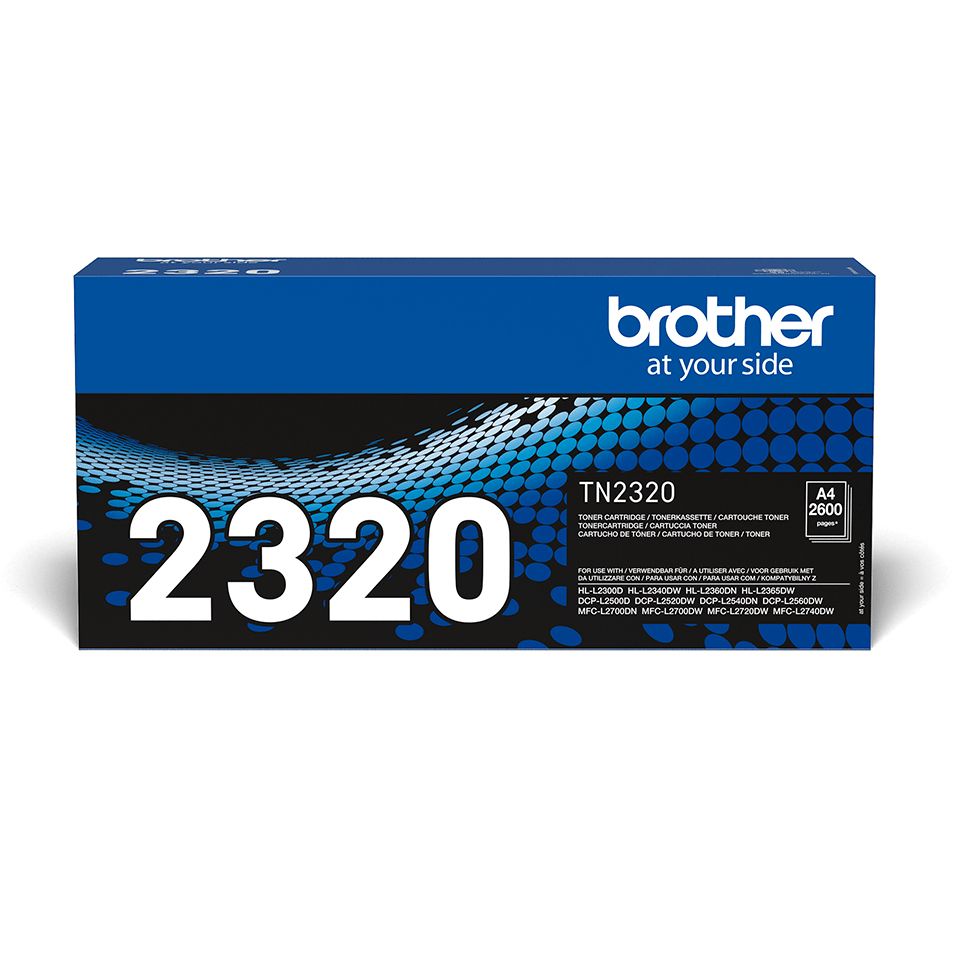 Brother TN-2320 Toner Cartridge - Black - 2600 Pages