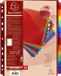 Exacompta 10x Tabbladen PP met L map en etikettenhouder - 12 tabs - A4 maxi - Geassorteerd