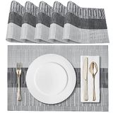 Placemats van pvc, antislip, hittebestendig, voor keuken, huis, restaurant, eettafel, 6 stuks