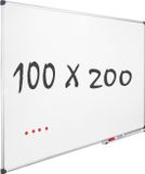 Vivol IVOL Whiteboard 100x200cm - Magnetisch - Gelakt staal - Met montagemateriaal