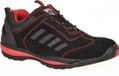 Portwest FW34 Steelite Lusum Veiligheidssneaker S1P HRO Zwart/rood Maat 43