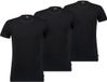 Levi's 3-pack heren T-shirt zwart M