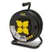 Stak Enrouleur de câble électrique professionnel, 4 prises et fiche Schuko, H07RN-F3G1.5MM2, 40M, GS (TUV) - IP44.