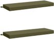 vidaXL Coussin de banc SOEST 2 pièces 100% Polyester vert olive
