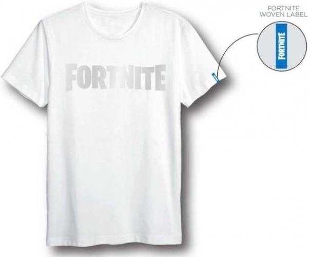 Hole in the Wall Fortnite - Logo White T-Shirt