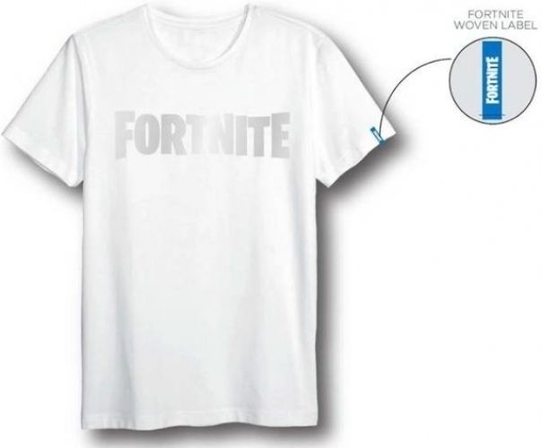 Hole in the Wall Fortnite - Logo White T-Shirt - 4062391008788