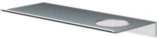Hotbath &More Planchet 30 Cm - Inclusief Bevestigingsrails - Met 1 Uitsparing - Voor Zeepdispenser of Beker - RVS 316