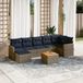 Maison Exclusive - Salon de jardin 8 pcs avec coussins gris résine tressée