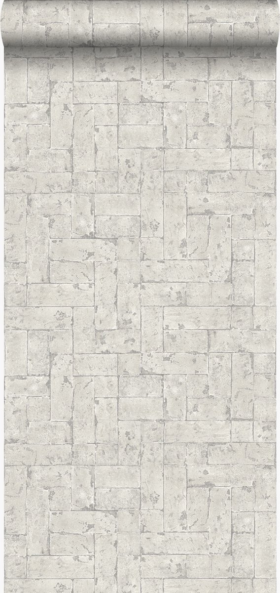 Origin Wallcoverings behang bakstenen donker beige - 347569 - 53 cm x 10,05 m