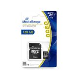 MediaRange MR945 - 128GB MicroSDXC - Class 10 - 80MB/s Lezen - 20MB/s Schrijven - SD Adapter