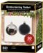 Bellatio Decorations Christmas Silver and Black - 90-delige kunststof kerstballenset