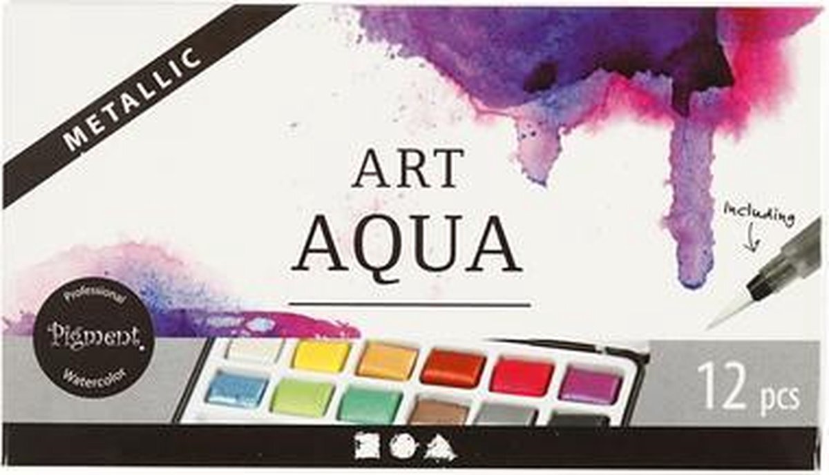 Pigment Art Art Aqua Aquarelverf Metallic