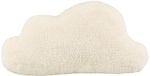 Ostaria Sierkussen wolk - decoratiekussen - wit - 50 x 30 cm - polyester - kinderkamer