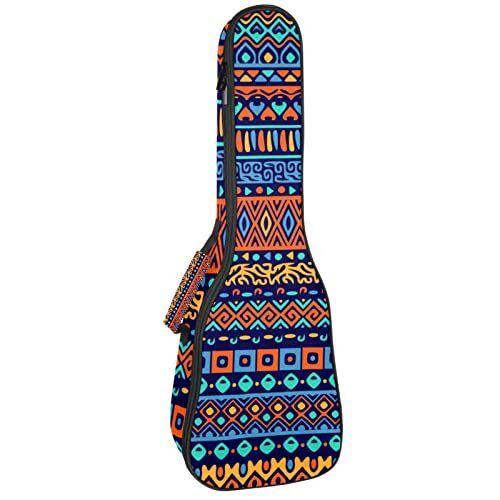 Mersov Concert Ukelele Rugzak, Heavy Duty Ukulele Case Tas met Opslag, Sopraan Concert Tenor Ukelele 10 MM Gewatteerde Tas Bohemen Vintage Boho Mandala