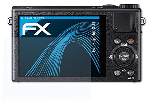 atFoliX Schermbeschermer compatibel met Fujifilm XQ1 Beschermfolie, ultra-helder FX Schermfolie (3X)