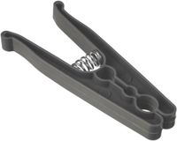 5five Wasknijpers - Kunststof - Antraciet - 48 stuks - 8,5 cm
