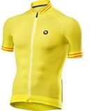 Sixs Koszulka Clima Geel/Wit M Korte mouw Polyester Gestreept Unisex Fietsen Reflecterend Herfst/Winter 2021