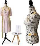 Merkloos Relaxdays Paspop dames - verstelbaar 160-175 cm - maat 36/38 - London