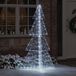 VidaXL Kerstboom 240 LED's Koud Wit 180 cm Acryl