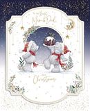 Me To You Tatty Teddy Handgemaakte Kerstkaart Voor De Beste Mama En Papa 8x10ins - Officiële Collectie