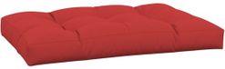 vidaXL Palletkussen 120x80x12 cm stof rood