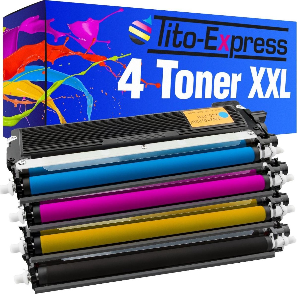 Tito Express PlatinumSerie 4x toner cartridge alternatief voor Brother TN-230