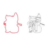 Nellie Snellen DDCS015 Winter time Snowfriend Cutting Die and Stamp