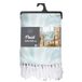 Douceur d'intérieur Hera Plaid met franjes (125 x 150 cm) katoen/polyester, bedrukt