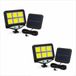 Set de 2 panneaux solaires avec détecteur de mouvement, spots LED