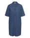 CULTURE Jurk 'CUMaxy Arpa' blauw denim / rood