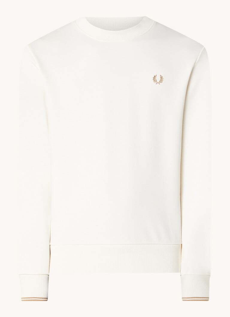 Fred Perry Fred Perry Crew neck sweater met logoborduring