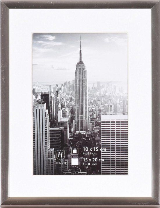 Henzo Manhattan Fotolijst - 15x20 cm - Donkergrijs - Aluminium