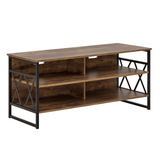 Beliani CARLISLE TV-meubel - Donkere houtkleur - 120x51x57 cm