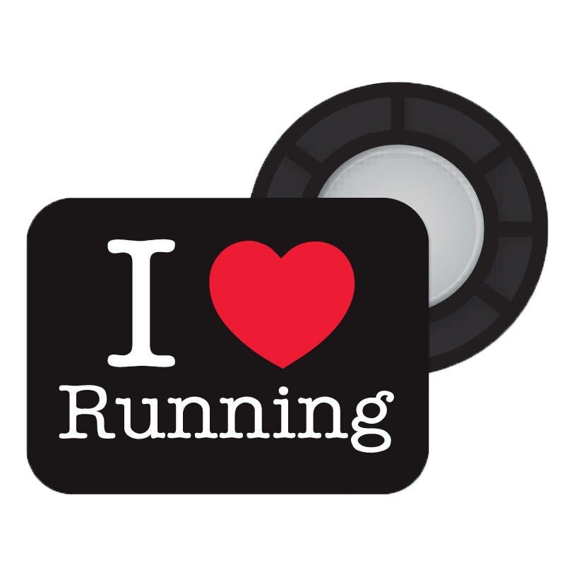 BibBits Startnummer Magneetjes I Love Running