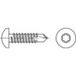 TOOLCRAFT 141663 Vis autoperceuse 6,3 mm 80 mm profil T DIN 7504 Acier Zingué par galvanisation 250 pièce(s)