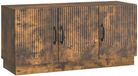 vidaXL meuble TV chêne fumé 99 x 34,5 x 47 cm bois transformé