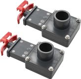 vidaXL Zwembadafsluitklep, 2-delig, 1,5 inch