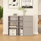 en.casa Archiefkast Kliri 81x100x32 cm camel