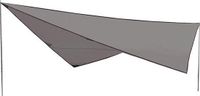 High Peak Tarp 2 - Schaduwdoek - Grijs - 400 x 400 cm - Polyester