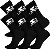 STARTER Crew Socks - 6-pack - Zwart - Maat 43/46
