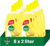 Dettol - Nettoyant tout usage - Citron pétillant - Hygiène parfaite - 2L - Pack économique - 8 pièces