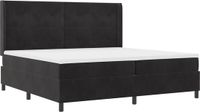 vidaXL Boxspring bed met hoofdeinde Zwart 200 x 200 cm Fluweel