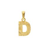 Lucardi Dames 14 karaat geelgouden letterhanger - Hanger - Goud